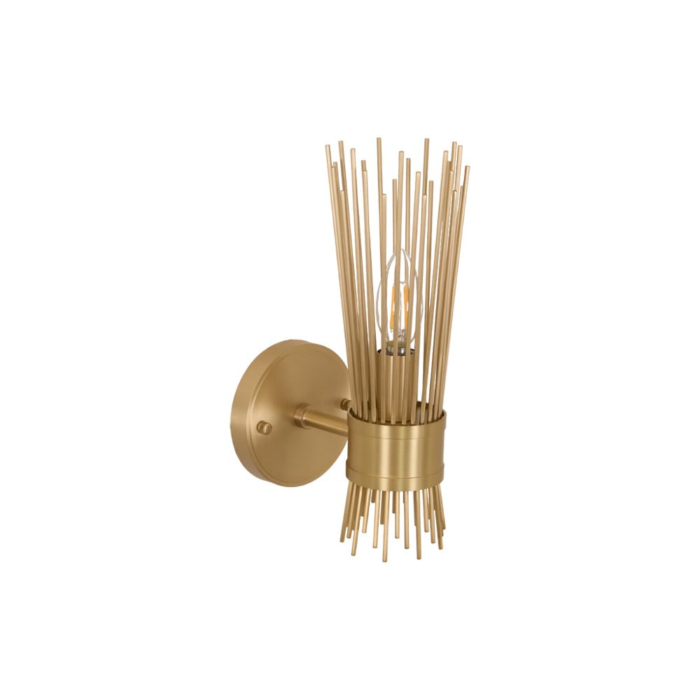 Thresher Postmodern Luxury Candle Brass Wall Light-Neutral Decor