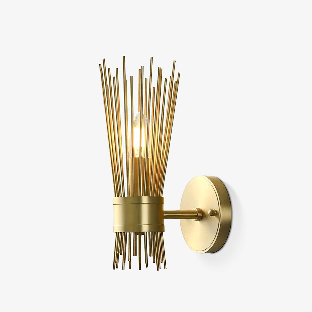 Thresher Postmodern Luxury Candle Brass Wall Light-Neutral Decor