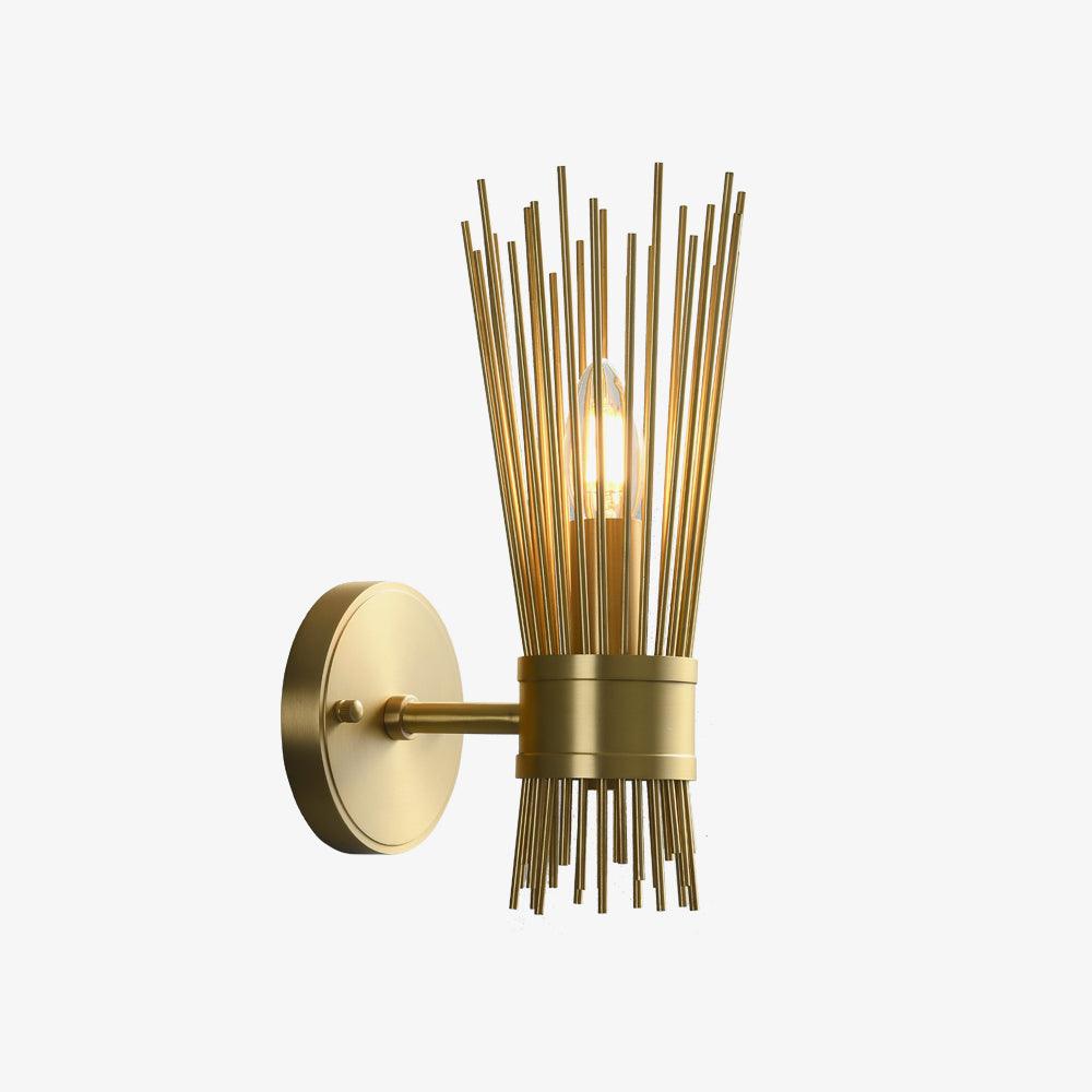 Thresher Postmodern Luxury Candle Brass Wall Light-Neutral Decor