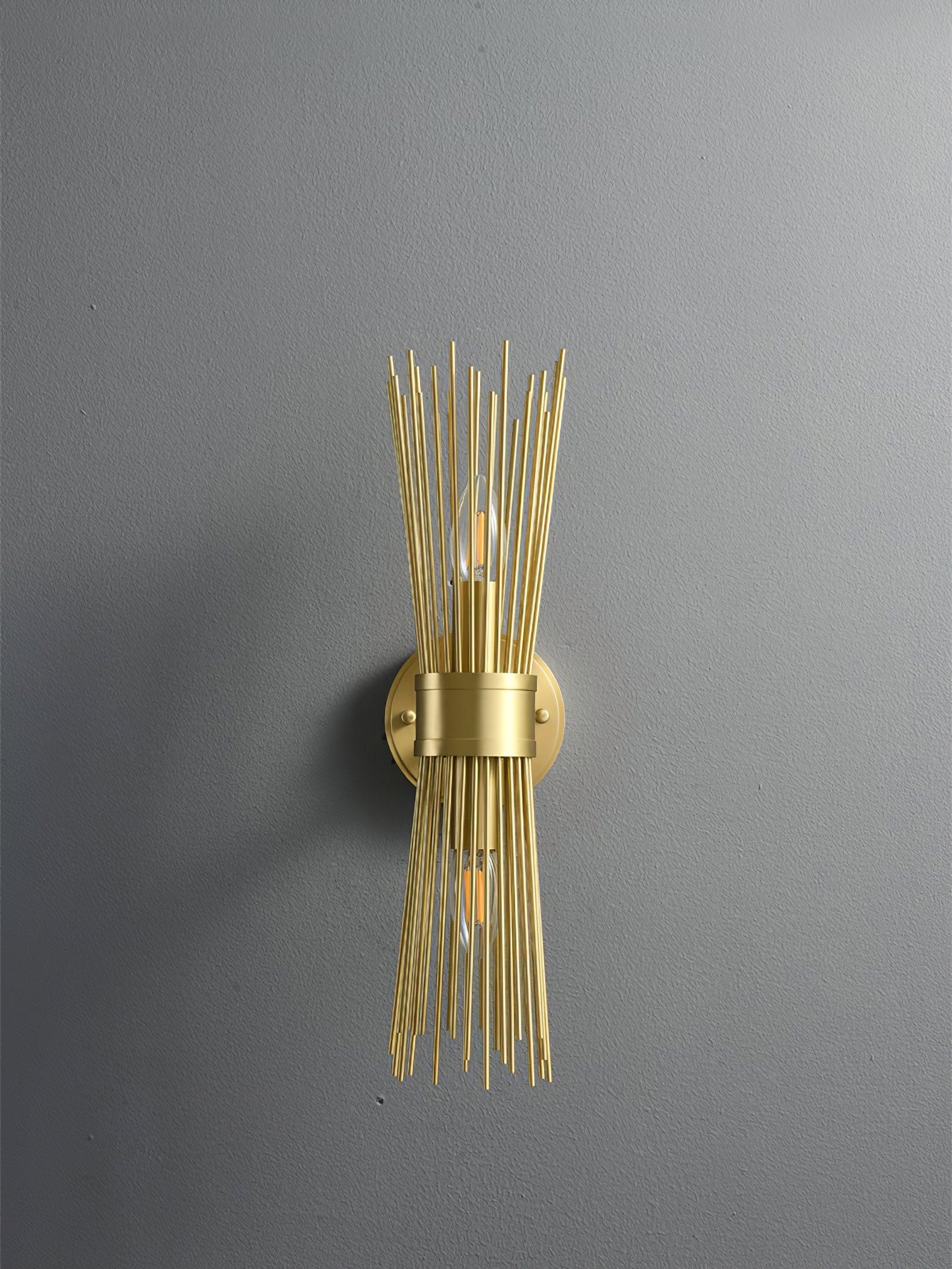 Thresher Postmodern Luxury Candle Brass Wall Light-Neutral Decor