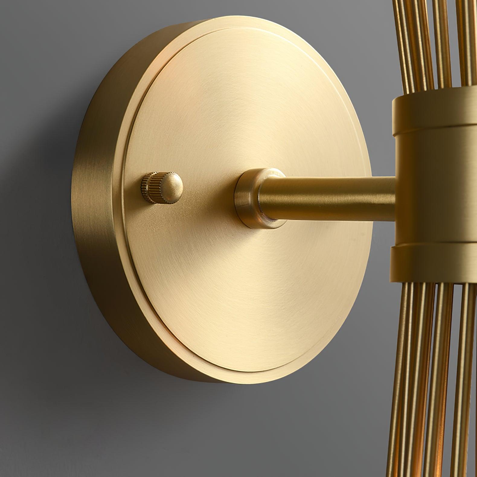 Thresher Postmodern Luxury Candle Brass Wall Light-Neutral Decor
