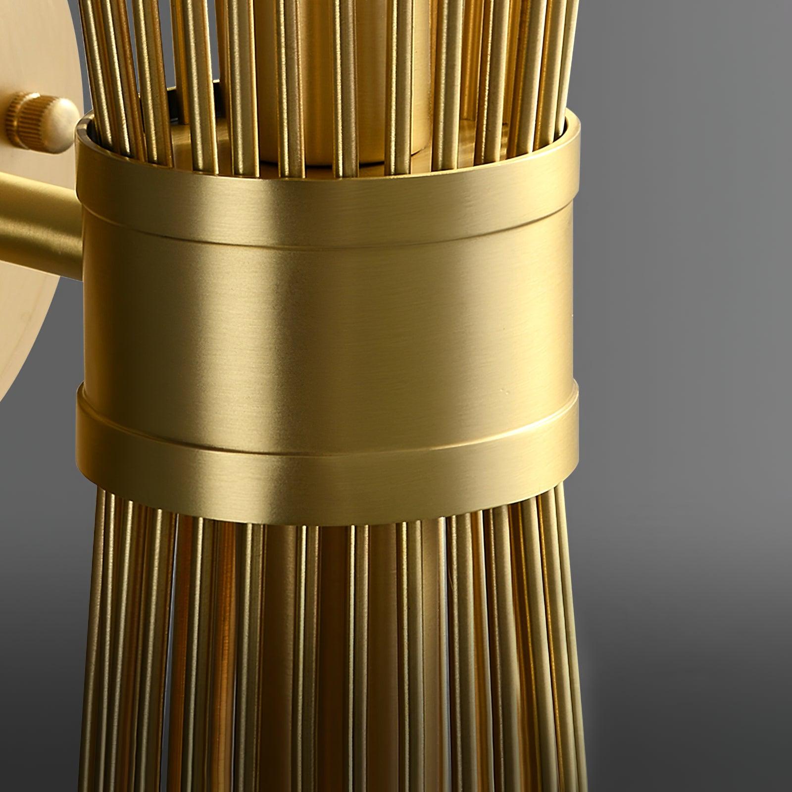 Thresher Postmodern Luxury Candle Brass Wall Light-Neutral Decor