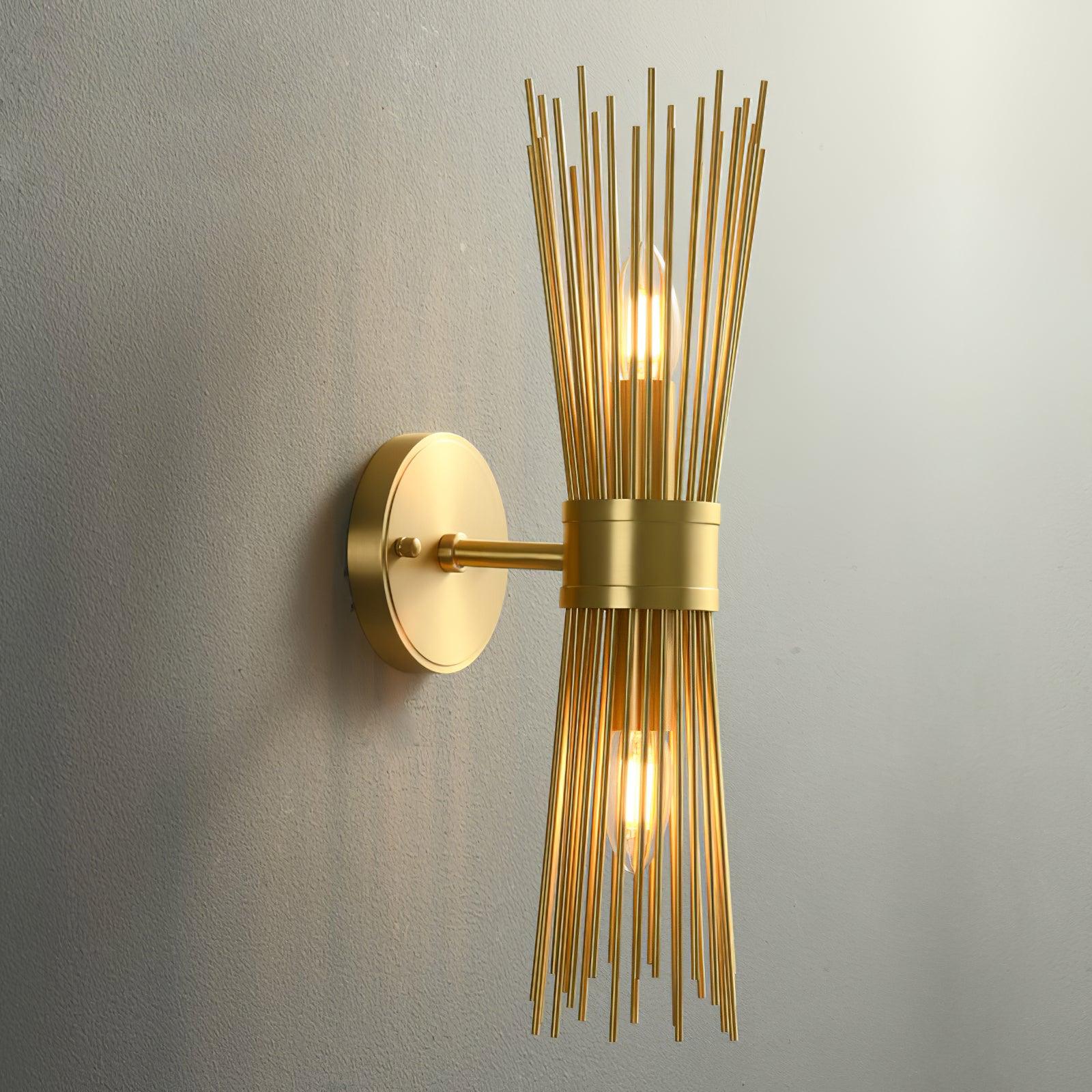 Thresher Postmodern Luxury Candle Brass Wall Light-Neutral Decor