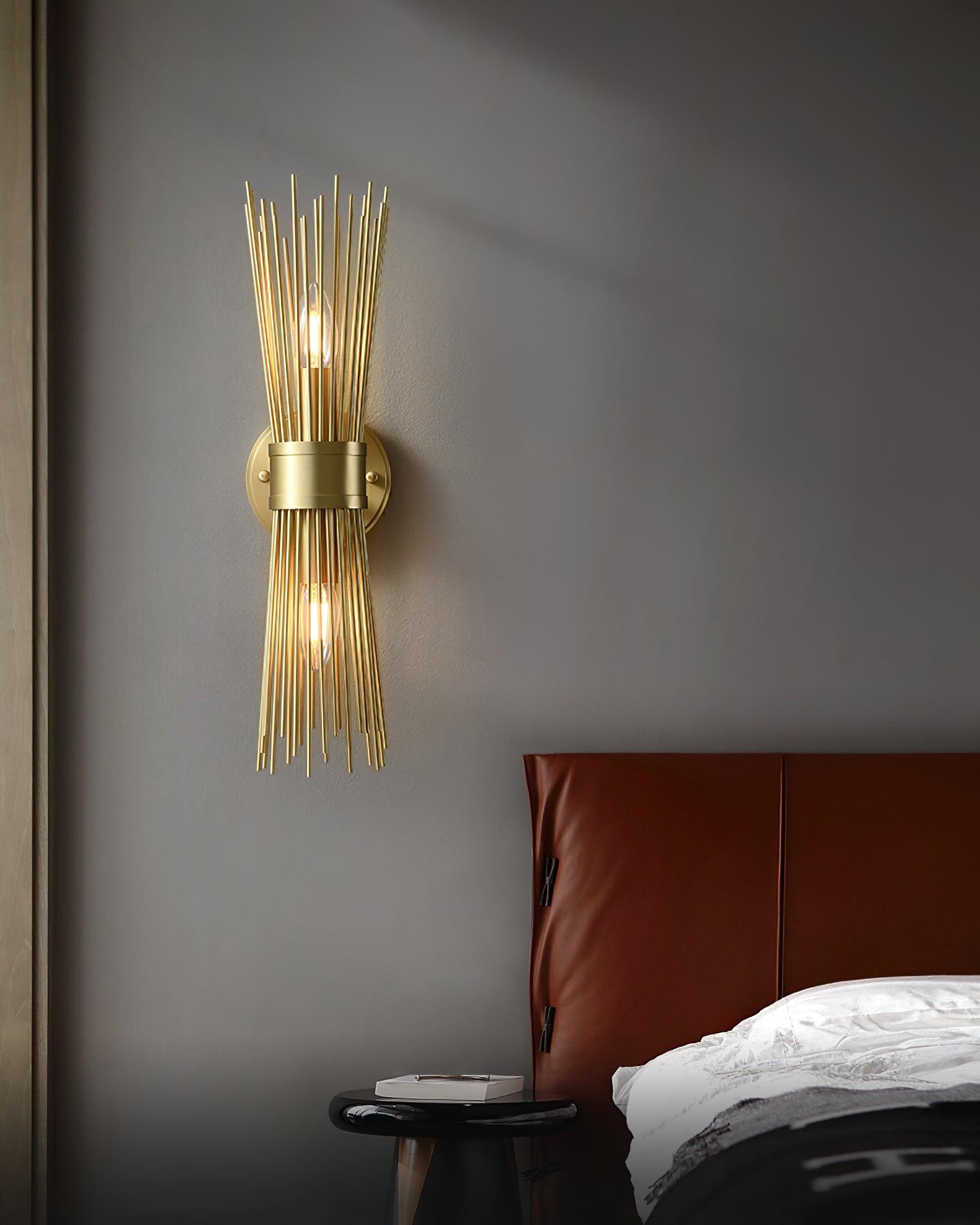Thresher Postmodern Luxury Candle Brass Wall Light-Neutral Decor