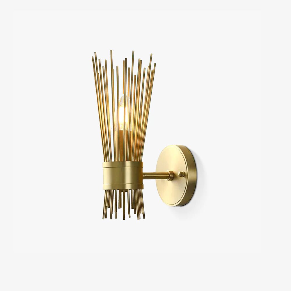 Thresher Postmodern Luxury Candle Brass Wall Light-Neutral Decor