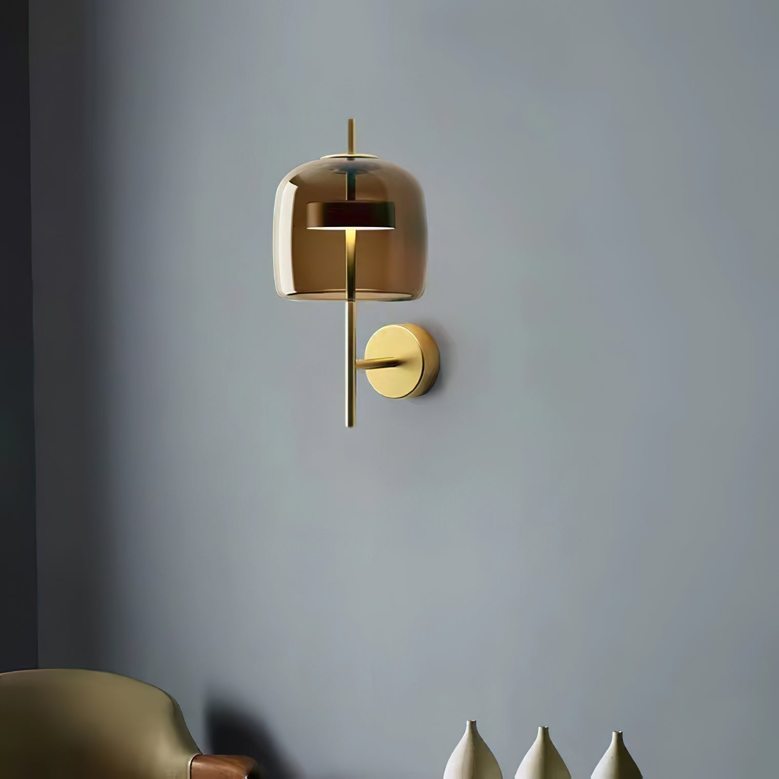 Caless Premium Nordic Art Glass Sconce Wall lamp-Neutral Decor