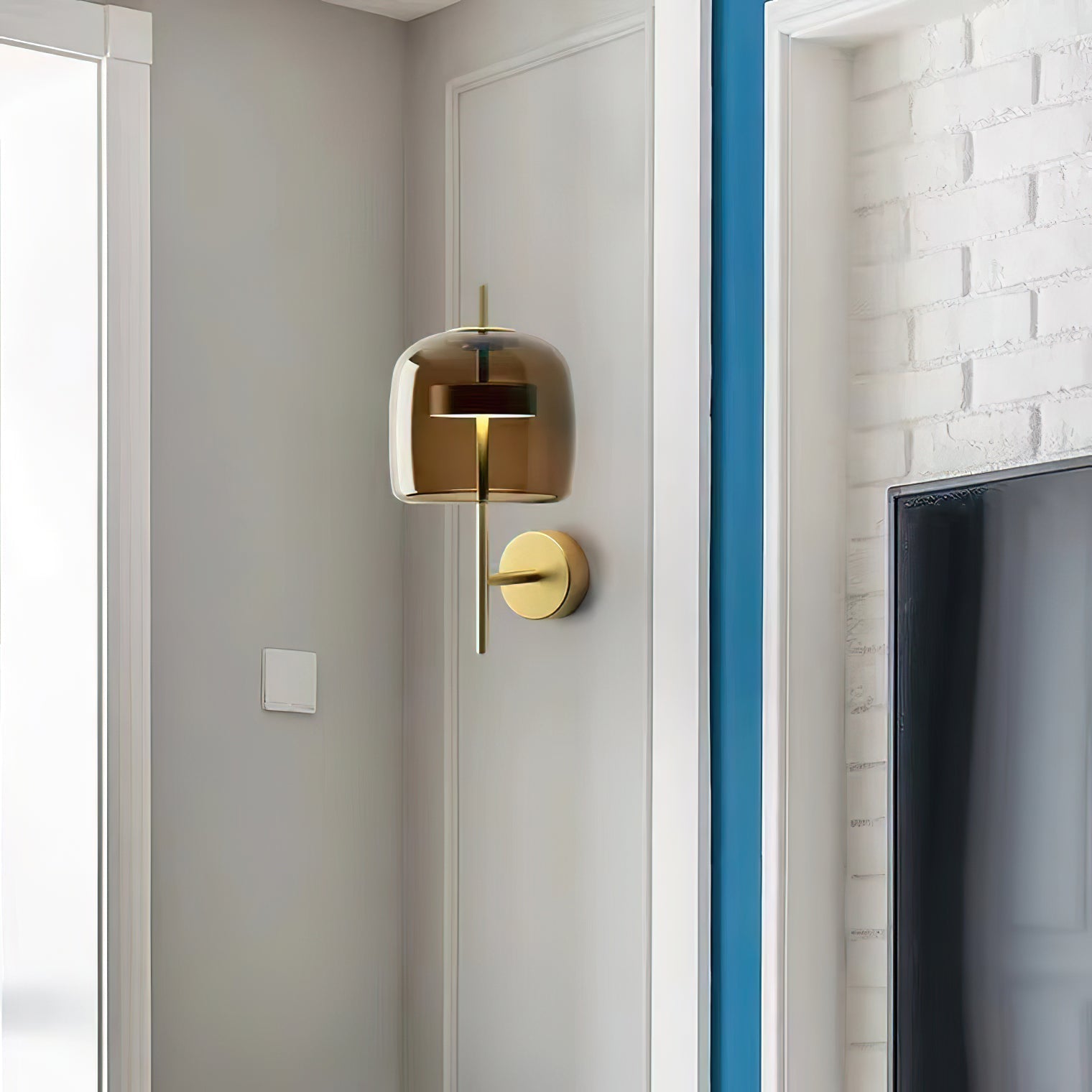 Caless Premium Nordic Art Glass Sconce Wall lamp-Neutral Decor