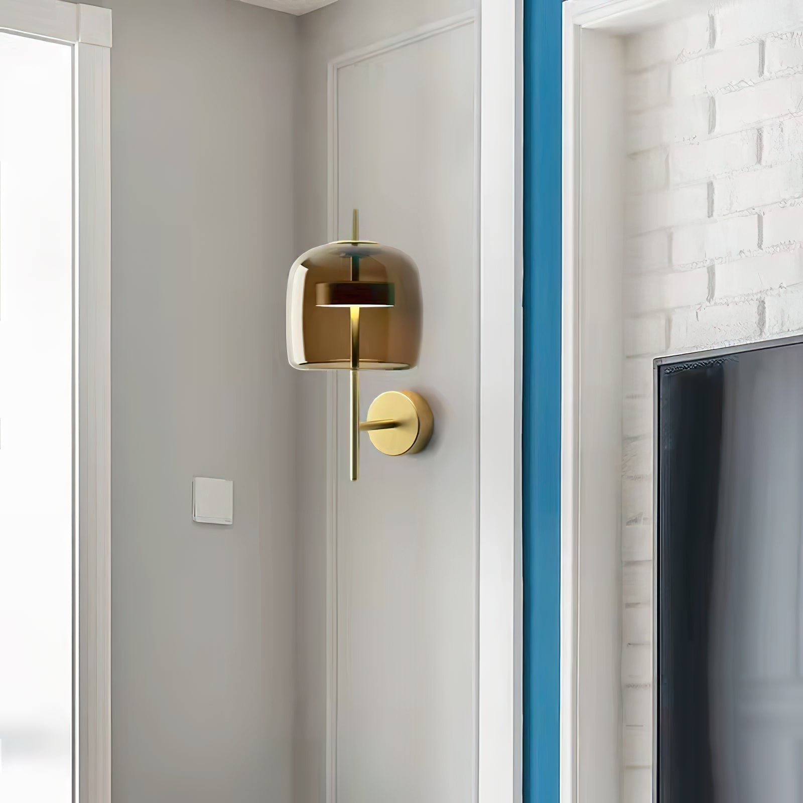 Caless Premium Nordic Art Glass Sconce Wall lamp-Neutral Decor