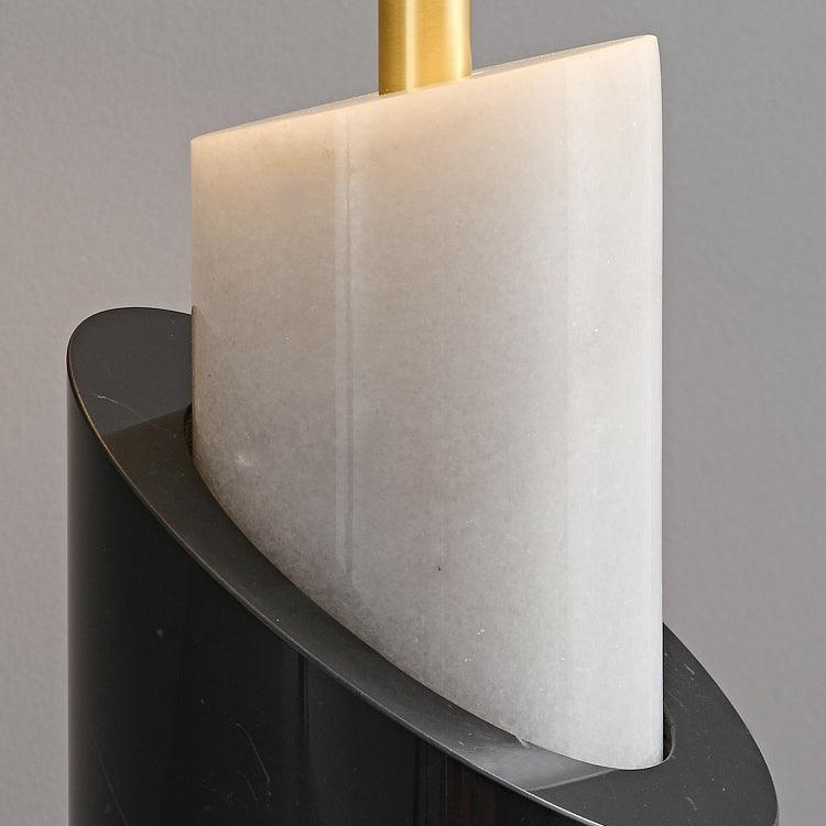 Crest Contemporary Brass Table Lamp-Neutral Decor