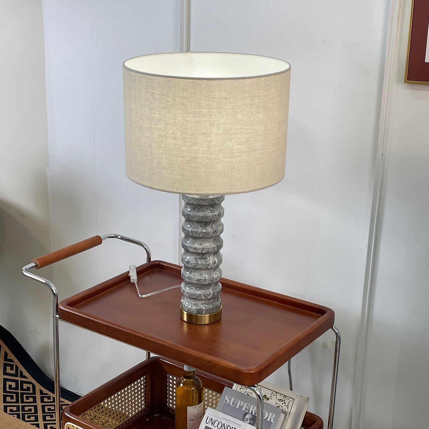 Waylon Modern Marble Table Lamp-Neutral Decor