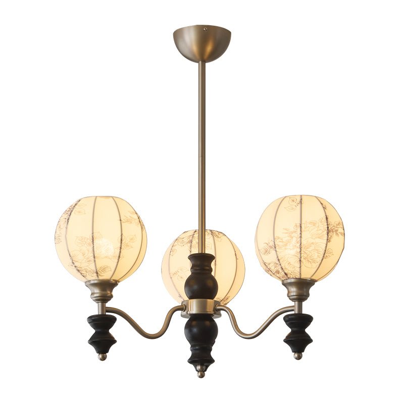 Osilan Traditional Elegance Vintage Wood Chandelier-Neutral Decor