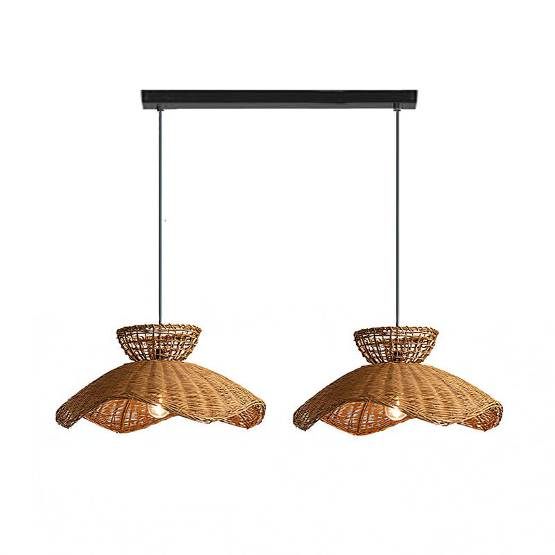 Dimension diagram for the three-light Jumbo Pendant Light.