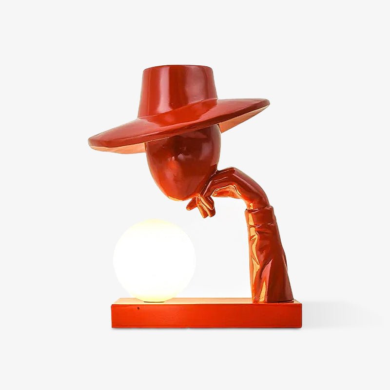 Cisoril Sculptural Ceramic Desk Lamp-Neutral Decor