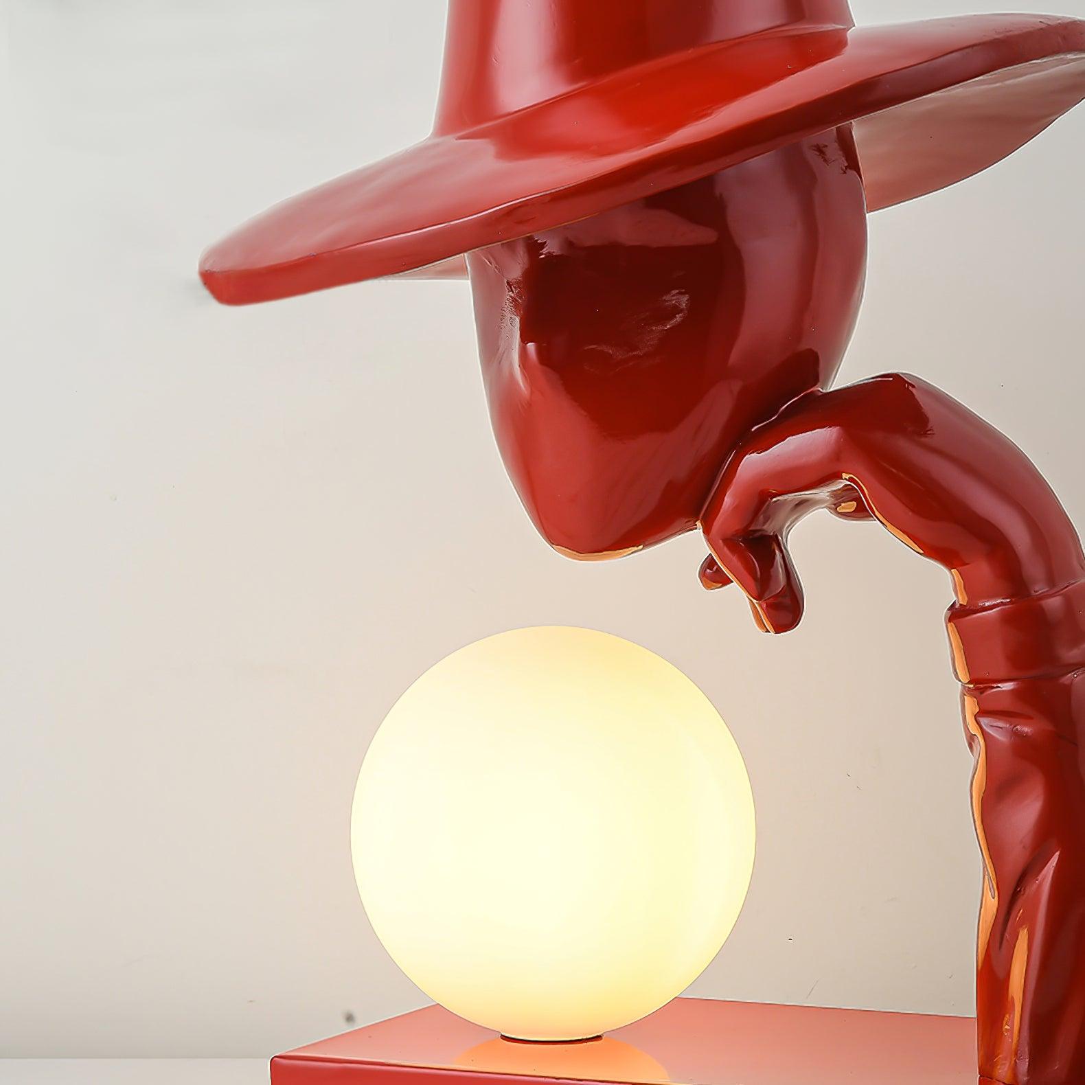 Cisoril Sculptural Ceramic Desk Lamp-Neutral Decor