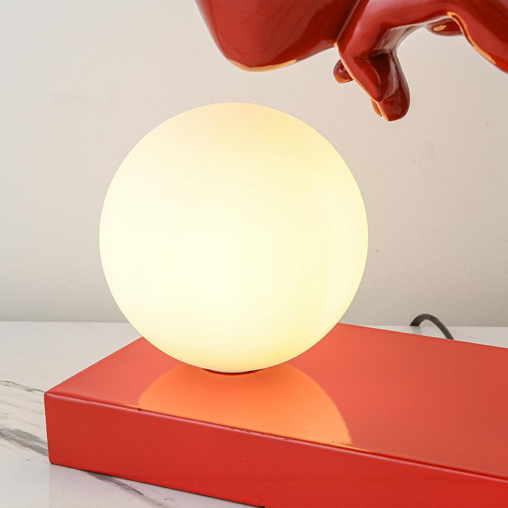 Cisoril Sculptural Ceramic Desk Lamp-Neutral Decor