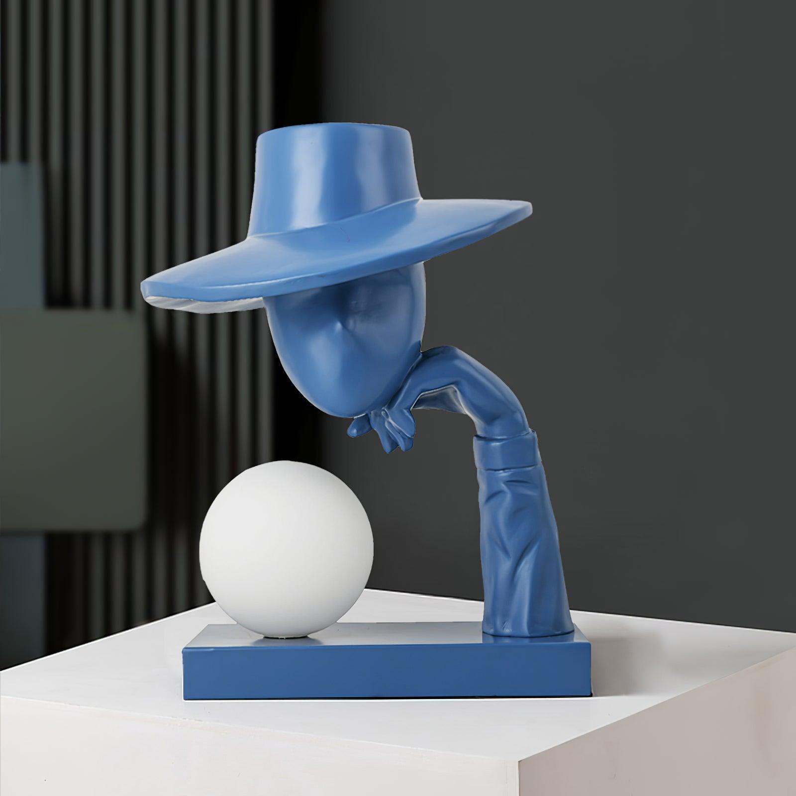 Cisoril Sculptural Ceramic Desk Lamp-Neutral Decor