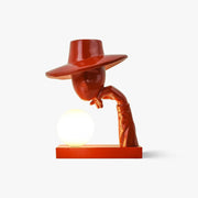 Cisoril Sculptural Ceramic Desk Lamp-Neutral Decor
