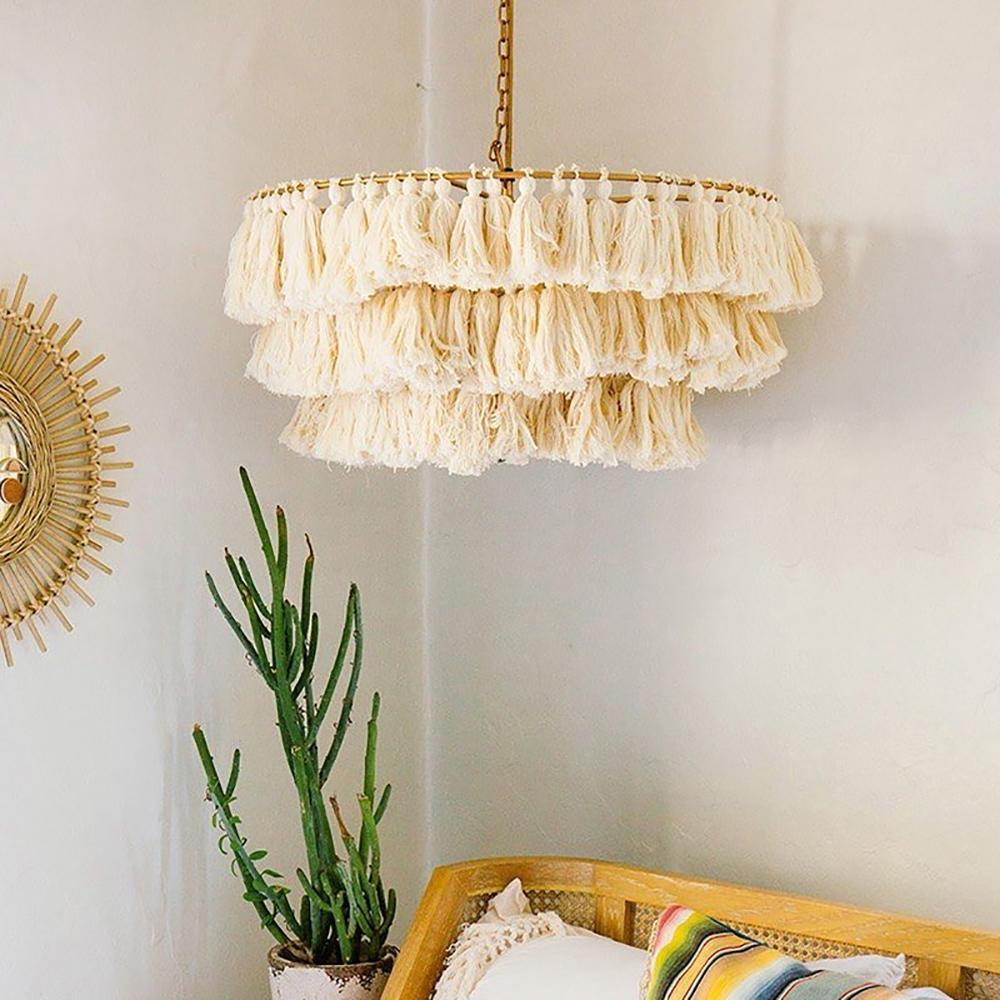 Arixo Chandelier Pink Bohemian Chic-Neutral Decor