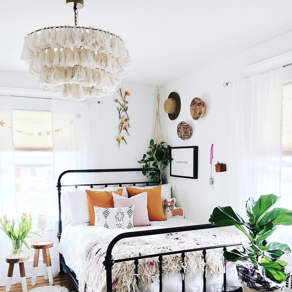 Arixo Chandelier Pink Bohemian Chic-Neutral Decor