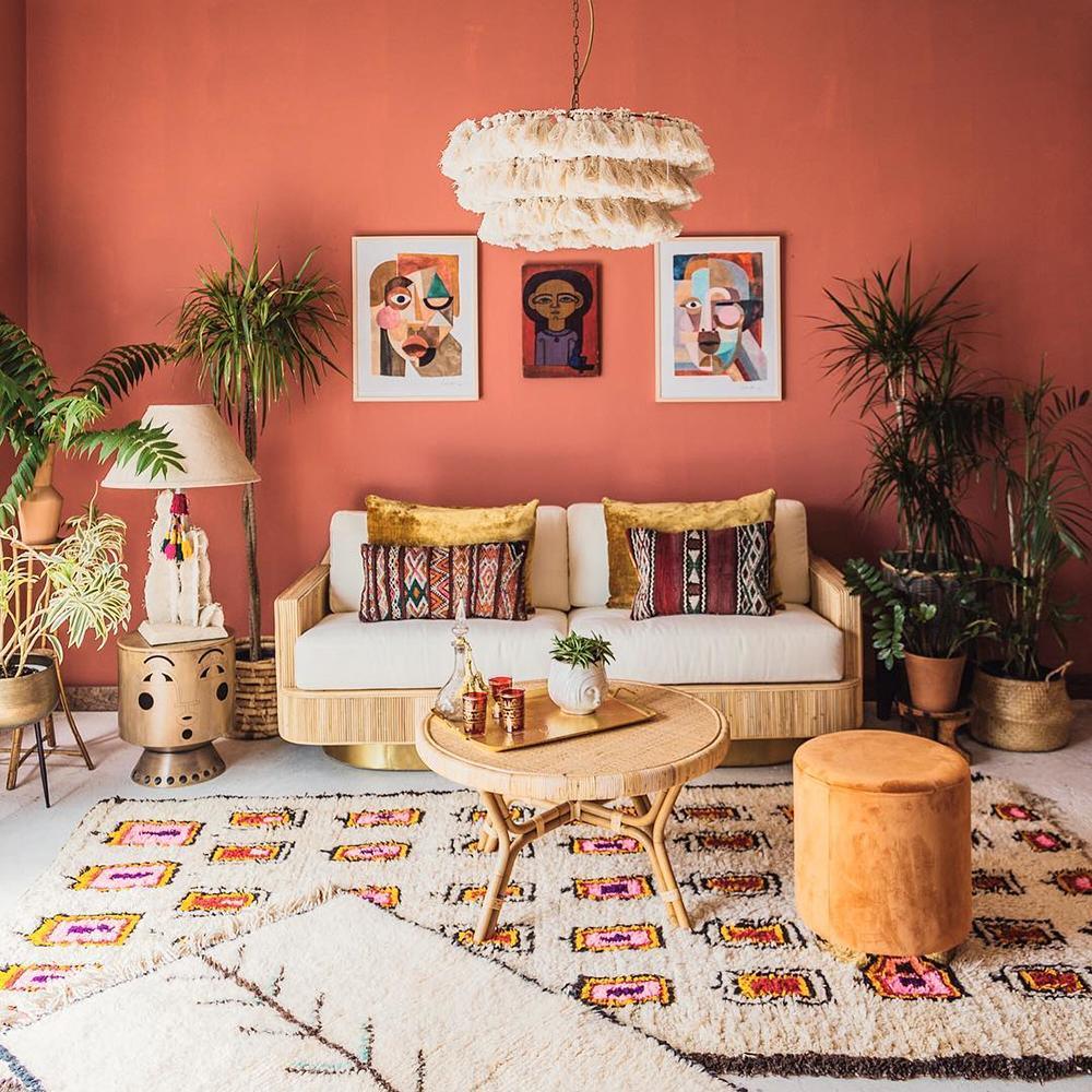 Arixo Chandelier Pink Bohemian Chic-Neutral Decor