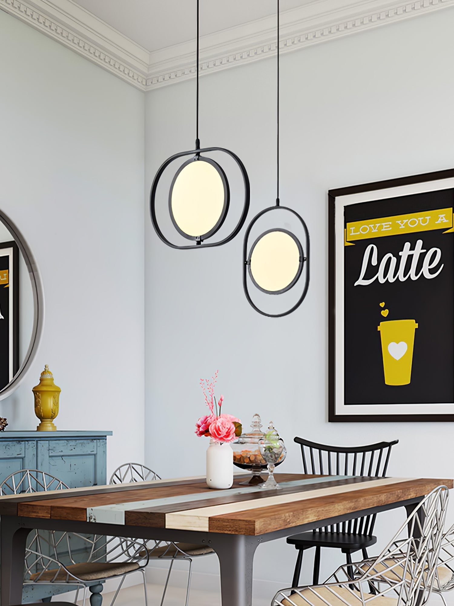 Bren Industrial Classic Pendant Light-Neutral Decor