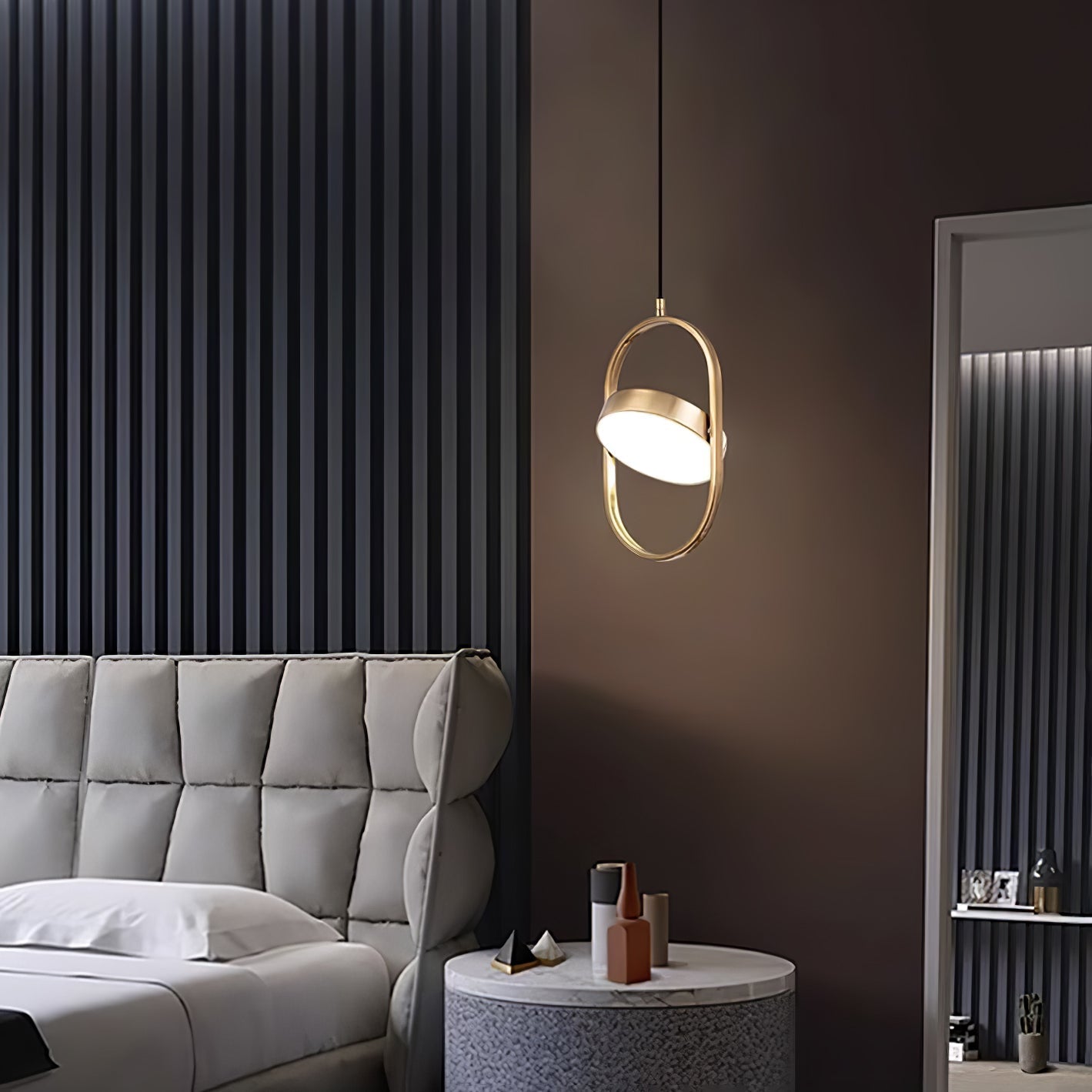 Bren Industrial Classic Pendant Light-Neutral Decor