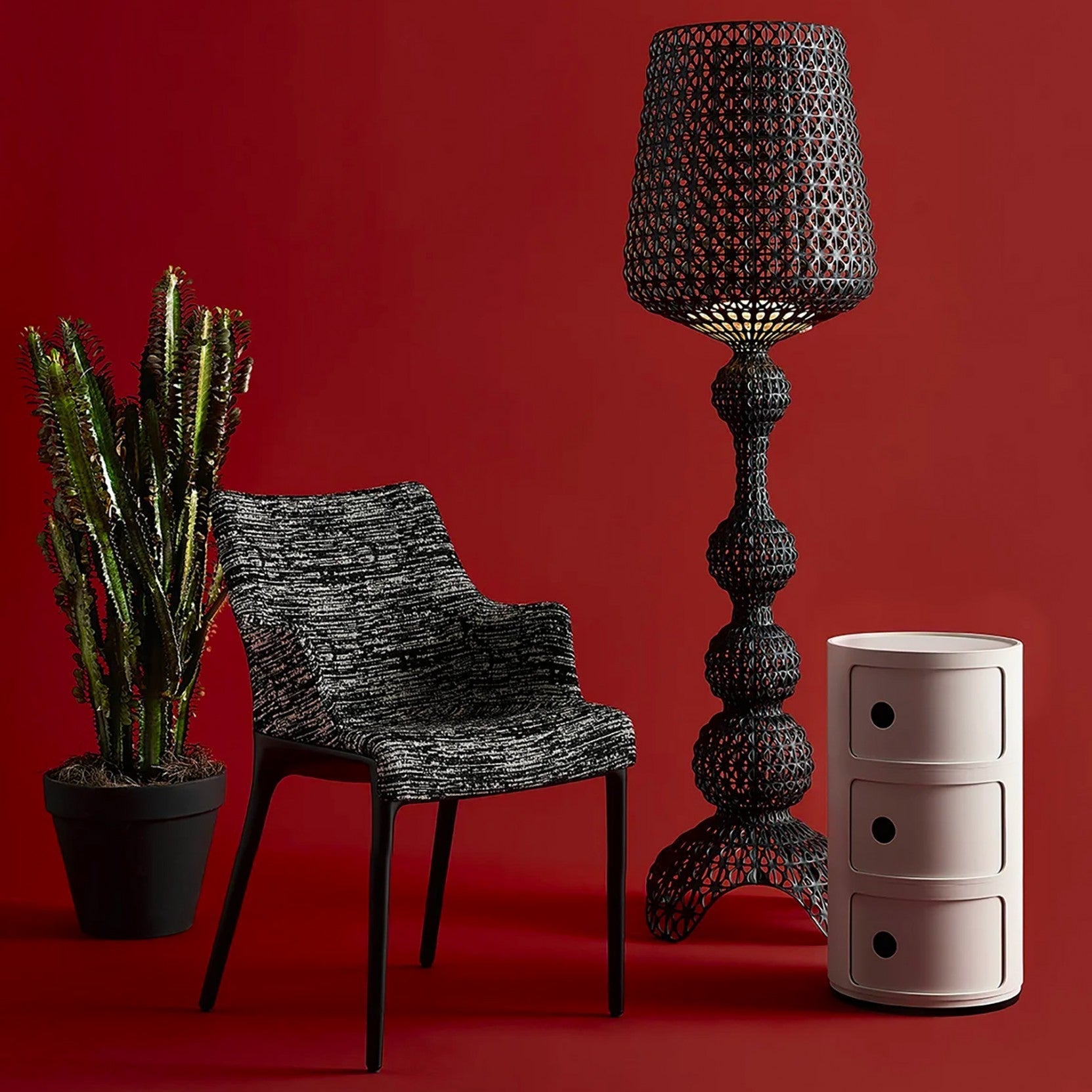 Brook Vintage Floor Lamp-Neutral Decor
