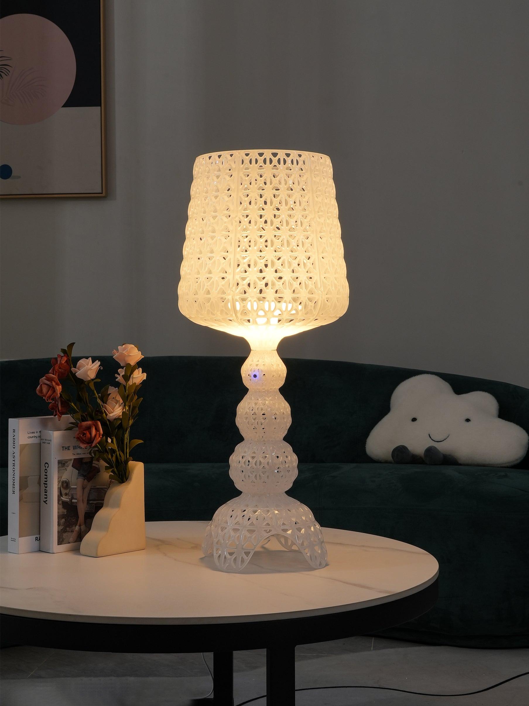 Lilah Acrylic Luxury Table Lamp-Neutral Decor
