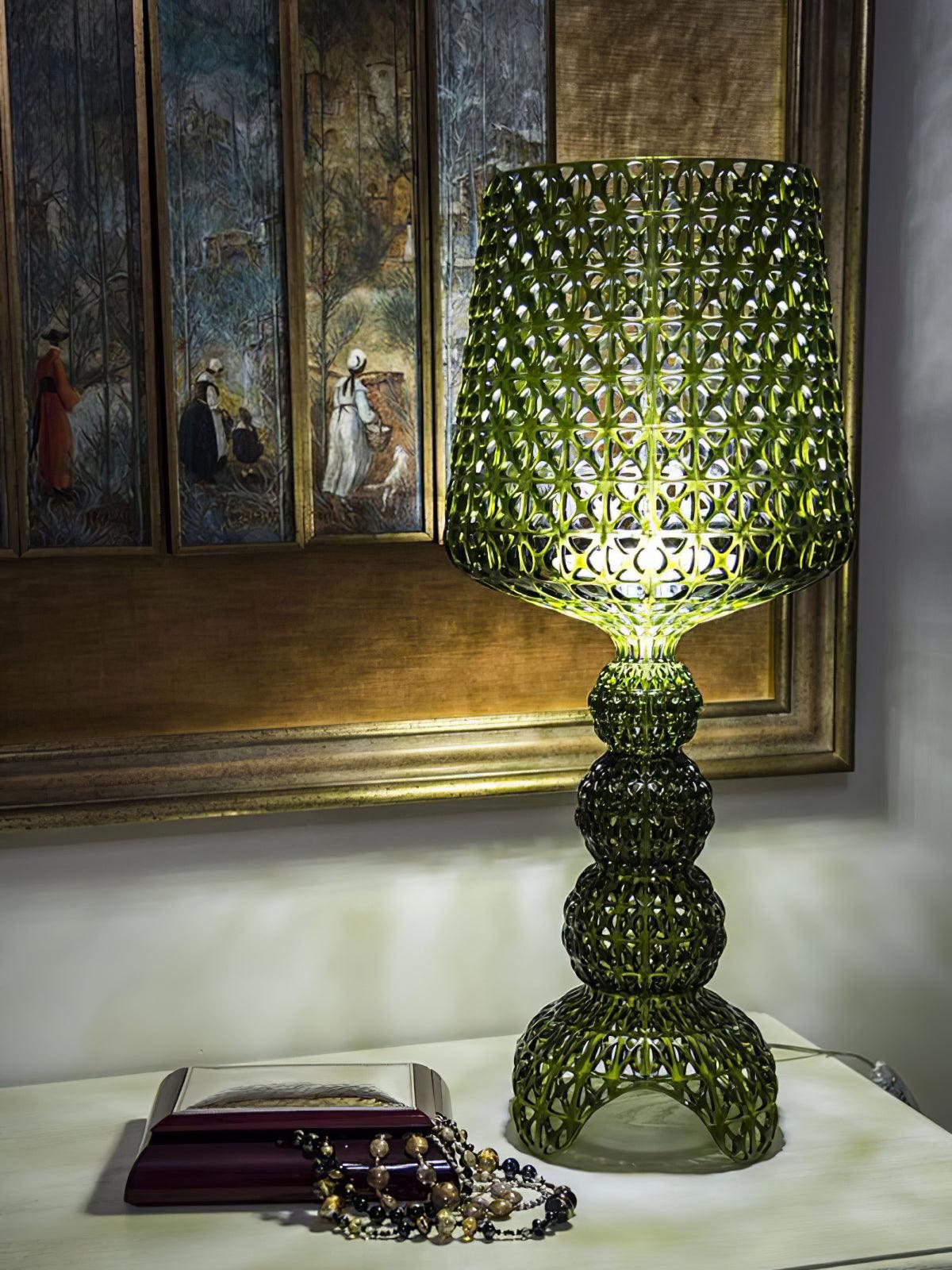 Lilah Acrylic Luxury Table Lamp-Neutral Decor