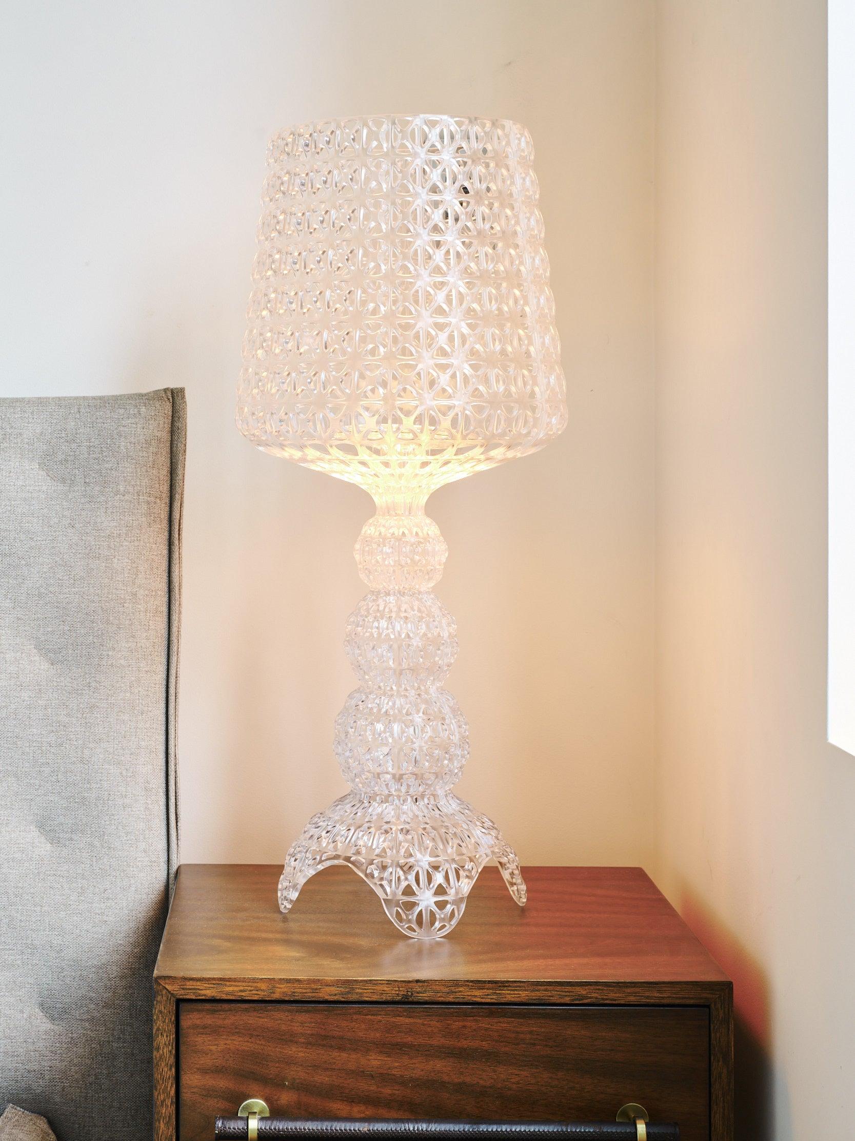 Lilah Acrylic Luxury Table Lamp-Neutral Decor