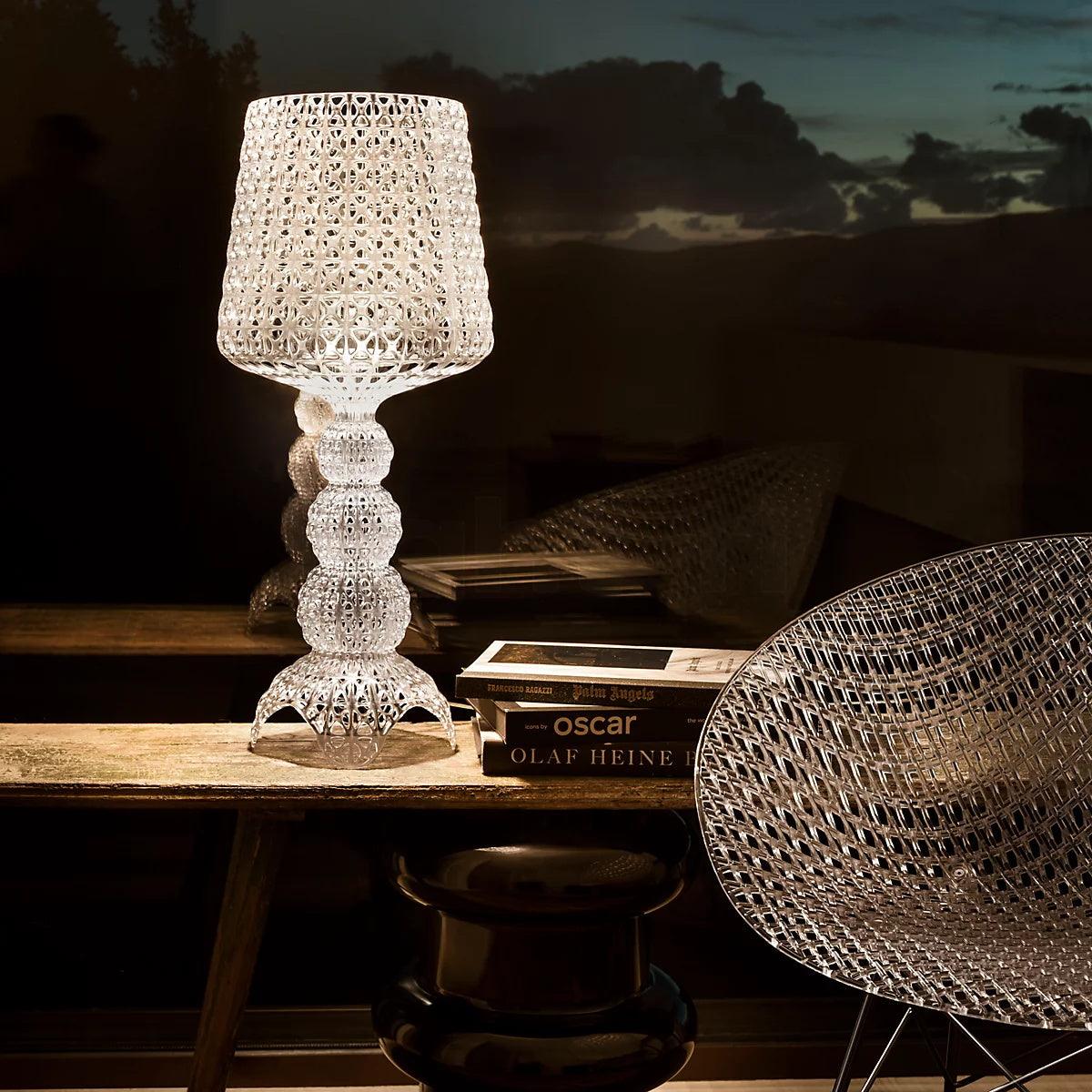 Lilah Acrylic Luxury Table Lamp-Neutral Decor