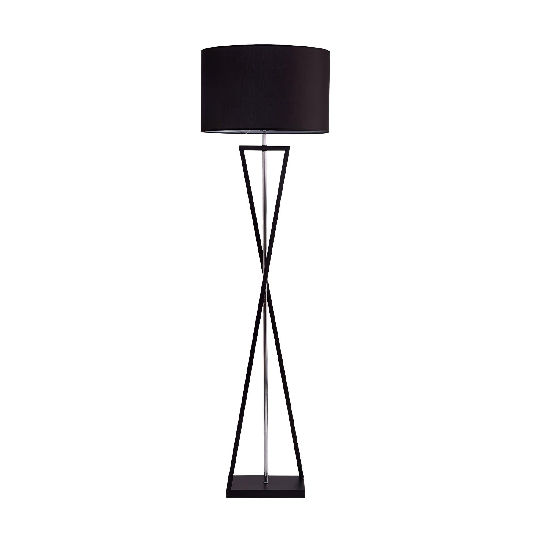 Xeno Black Fabric Modern Floor Lamp-Neutral Decor
