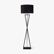 Xeno Black Fabric Modern Floor Lamp-Neutral Decor