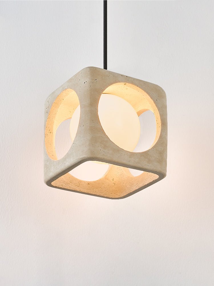 Kaelis Travertine Pendant Lamp-Neutral Decor