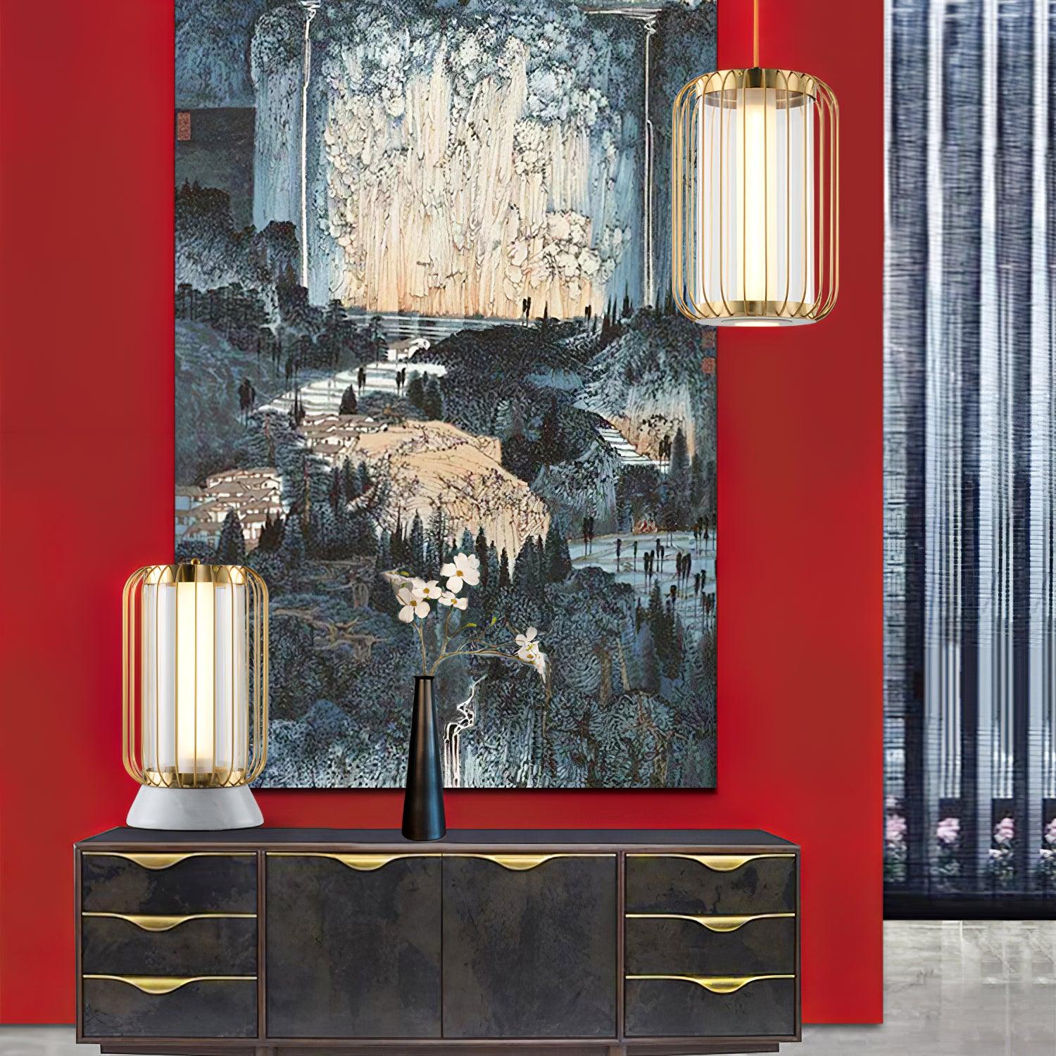 Erinielis Glass Pendant Light-Neutral Decor