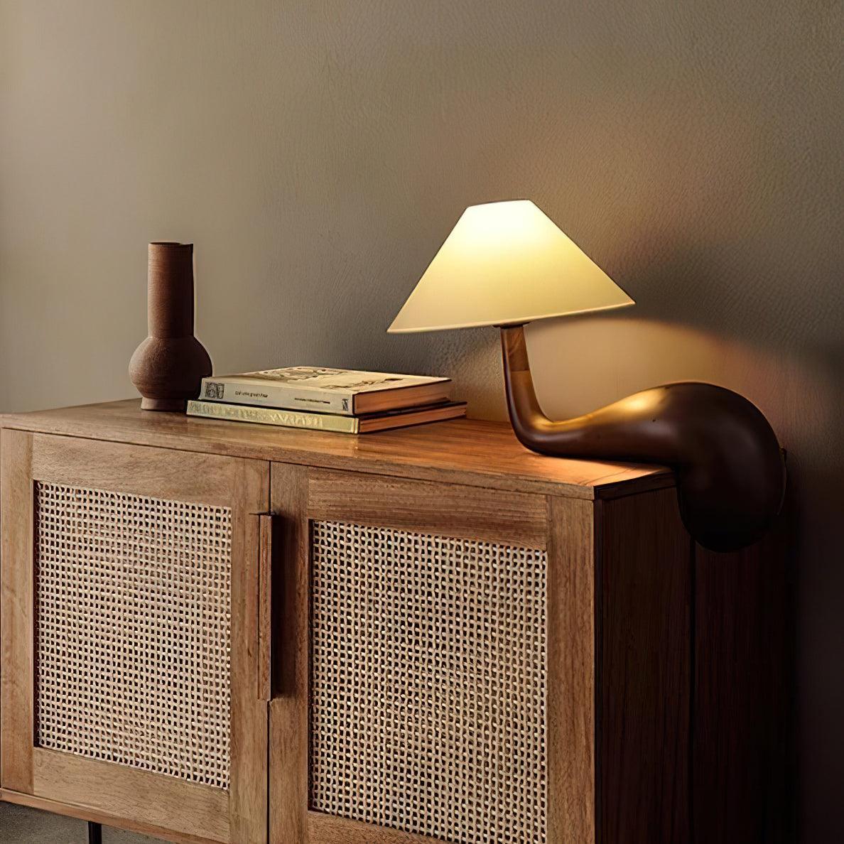 Solisise Wood Artistic Table Lamp-Neutral Decor