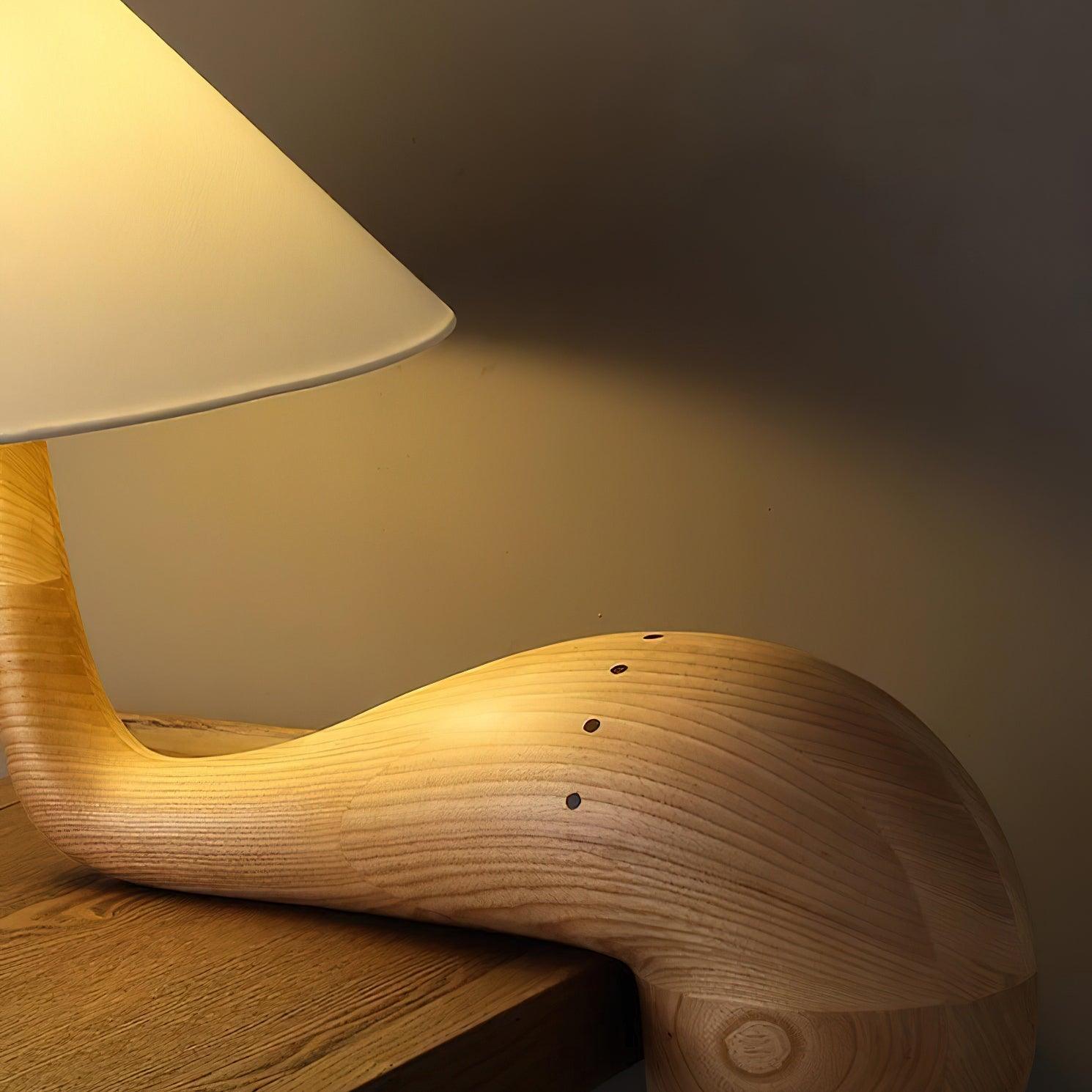 Solisise Wood Artistic Table Lamp-Neutral Decor