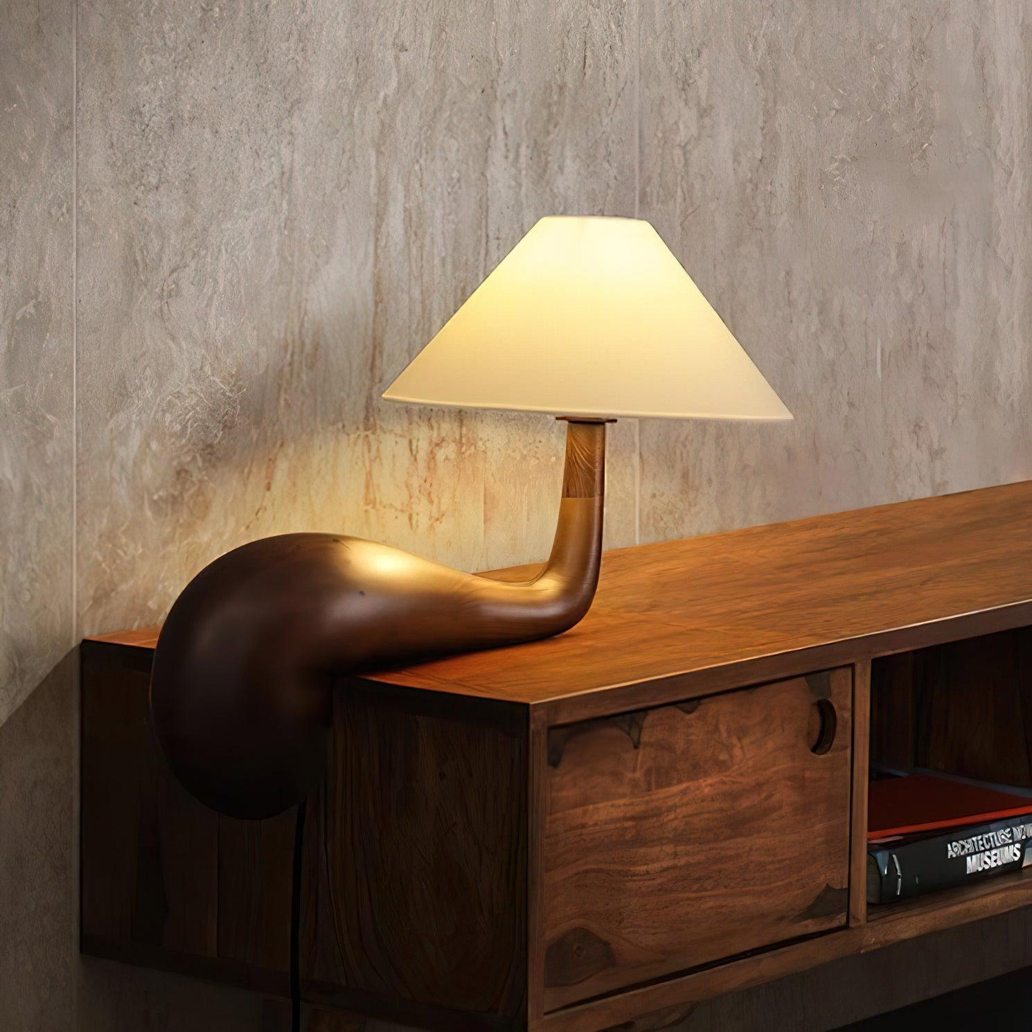 Solisise Wood Artistic Table Lamp-Neutral Decor
