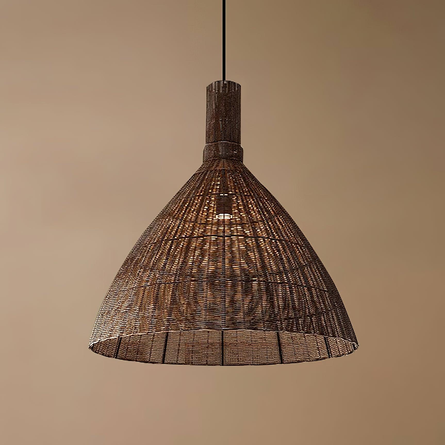 Dsplen Art Natural Rattan Pendant Light-Neutral Decor