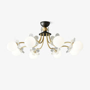 Orlaeila Art Blossom Flower Glass Chandelier-Neutral Decor