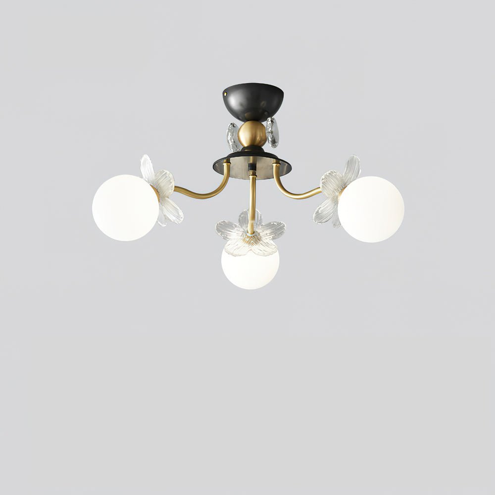 Orlaeila Art Blossom Flower Glass Chandelier-Neutral Decor