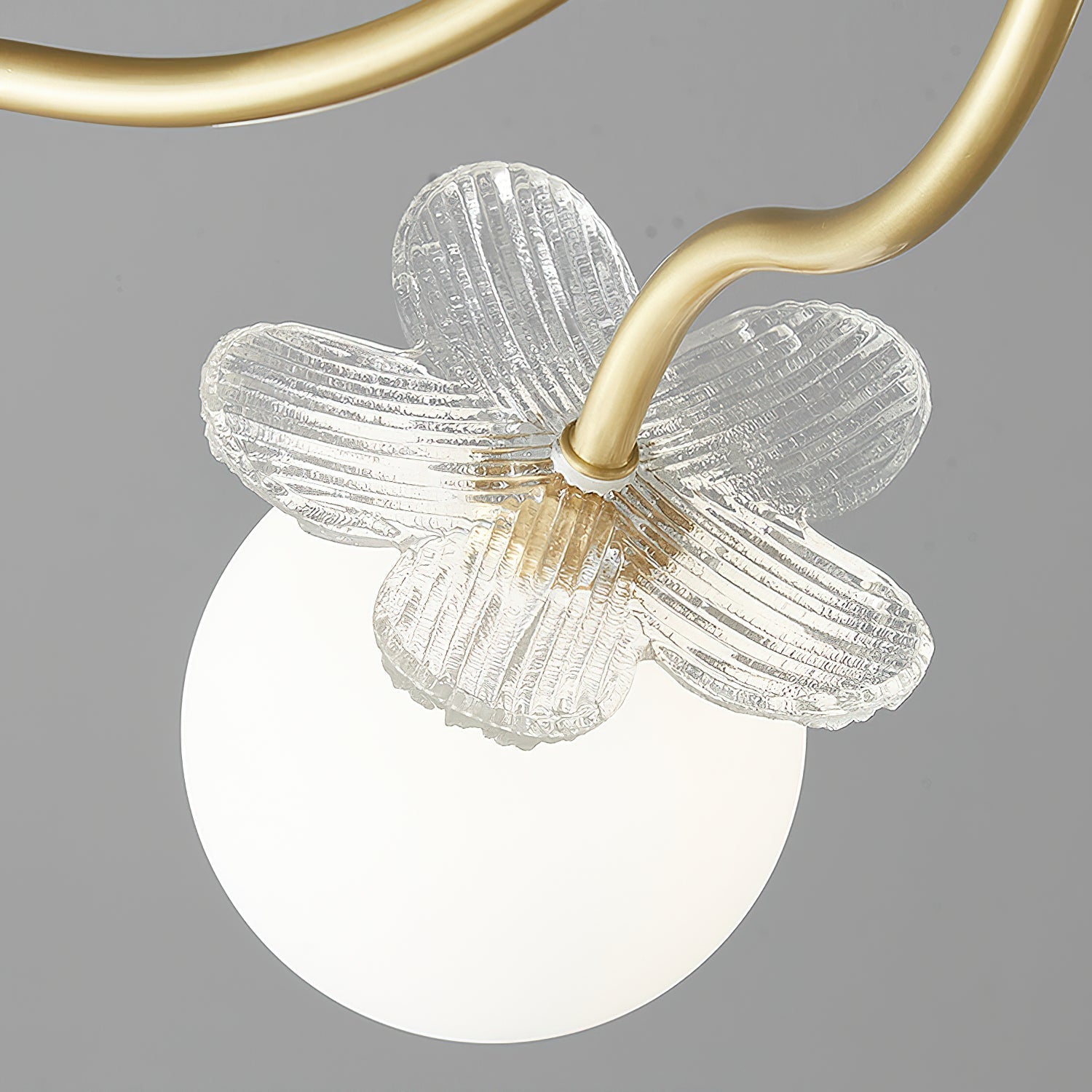 Orlaeila Art Blossom Flower Glass Chandelier-Neutral Decor
