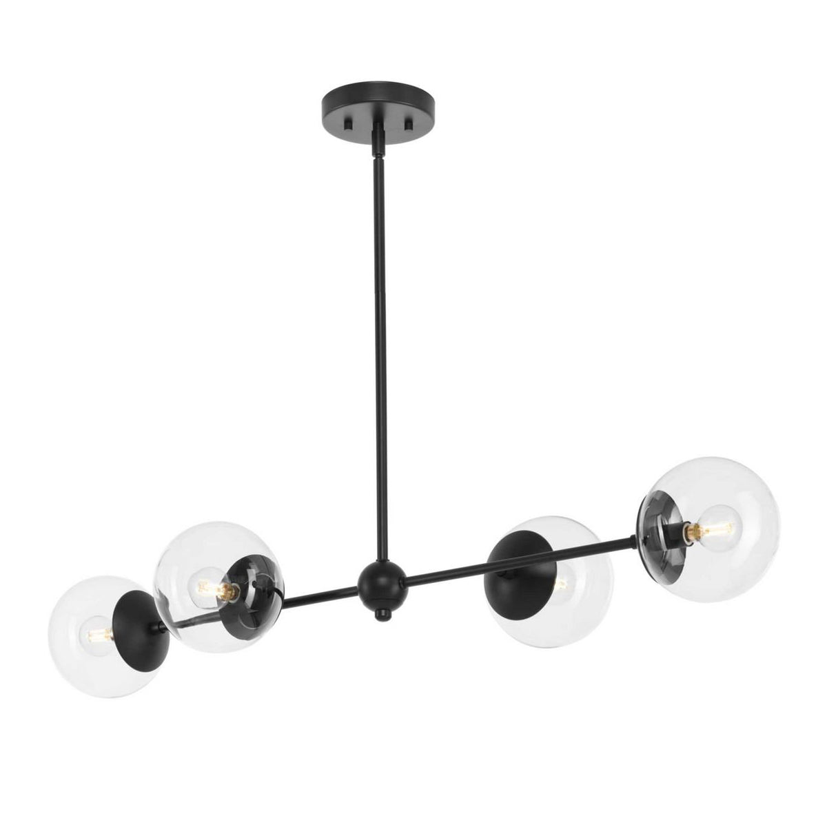 Lifestyle image of the Kalita Pendant Lamp in a mid-century modern living space.