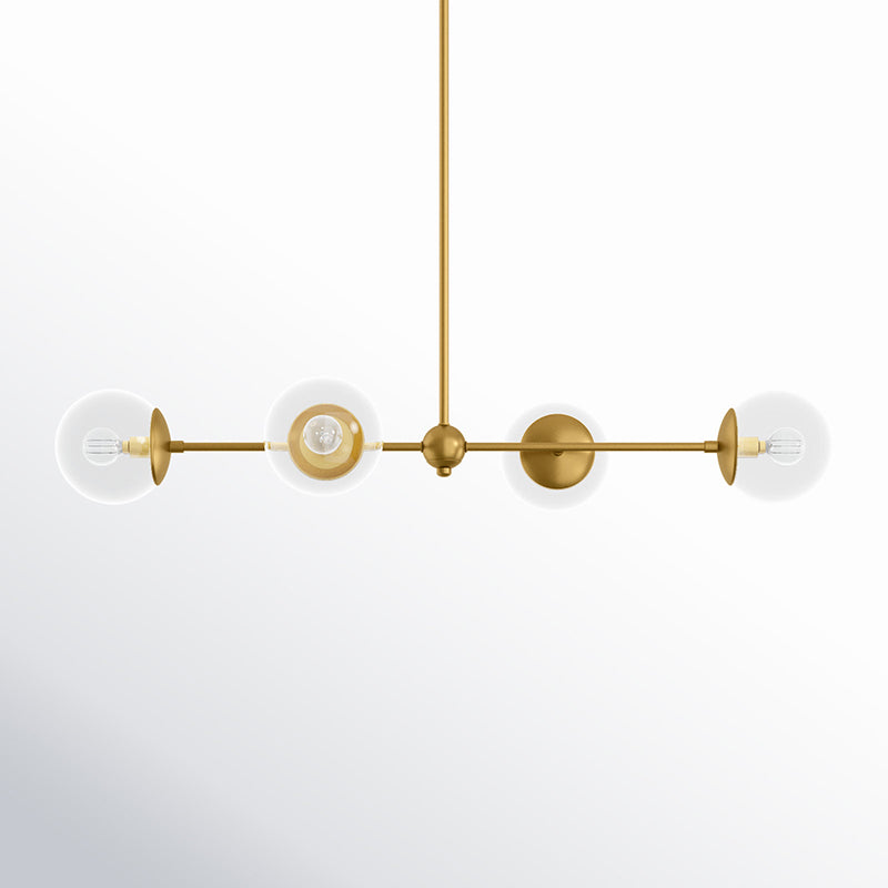 The Kalita Pendant Lamp installed above a modern kitchen island.