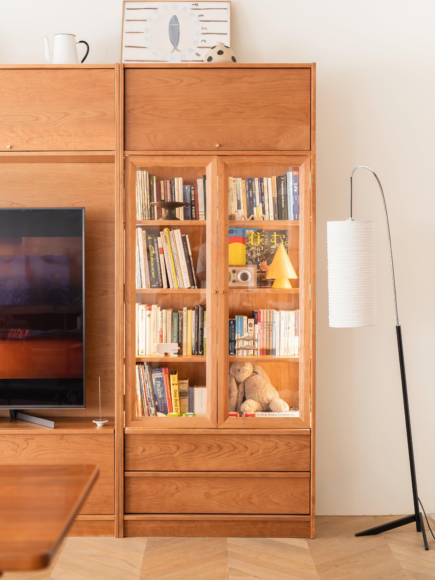 Polvin Contemporary Paper Floor Lamp-Neutral Decor