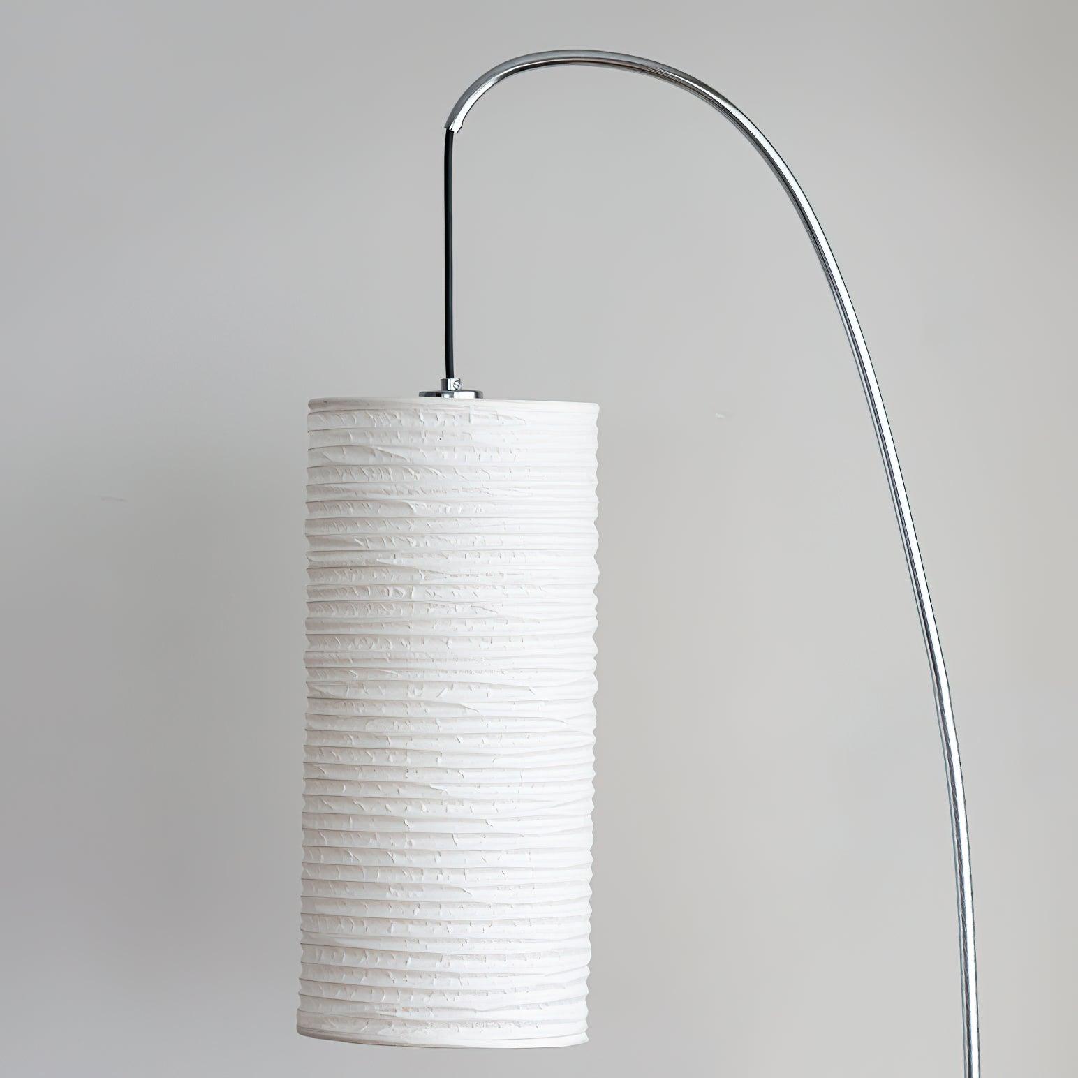 Polvin Contemporary Paper Floor Lamp-Neutral Decor