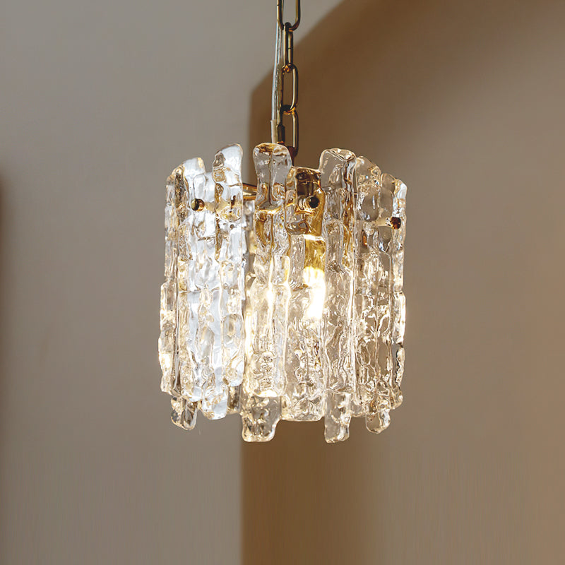 Kalmar Pendant Light shown against a dark background to highlight its glow.