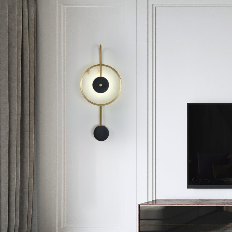 Merdin Alabaster Wall Light-Neutral Decor