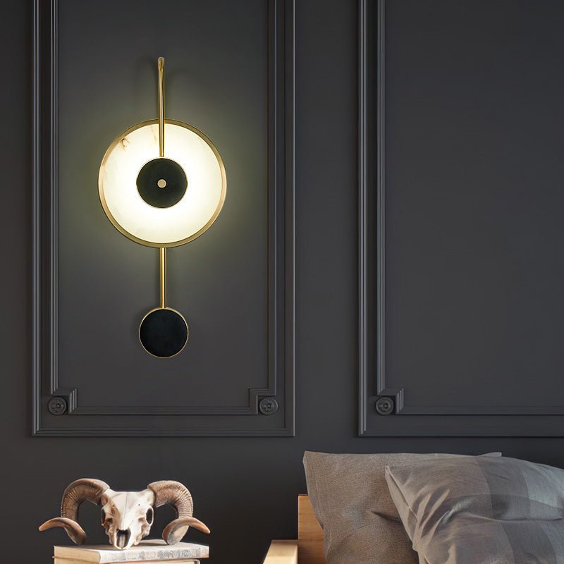 Merdin Alabaster Wall Light-Neutral Decor