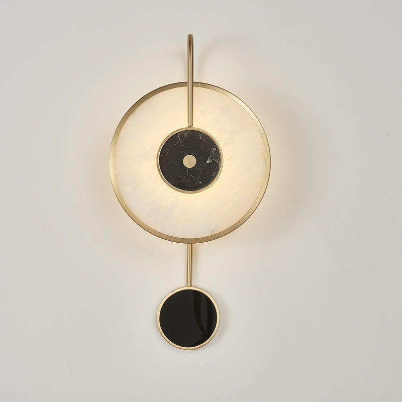 Merdin Alabaster Wall Light-Neutral Decor